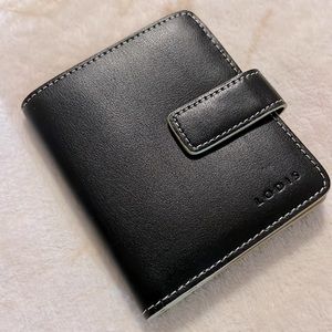 Lodis Black Leather Wallet
